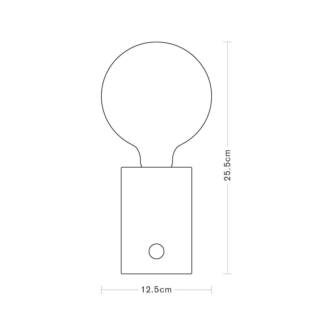 ORBIS Lamp White Marble